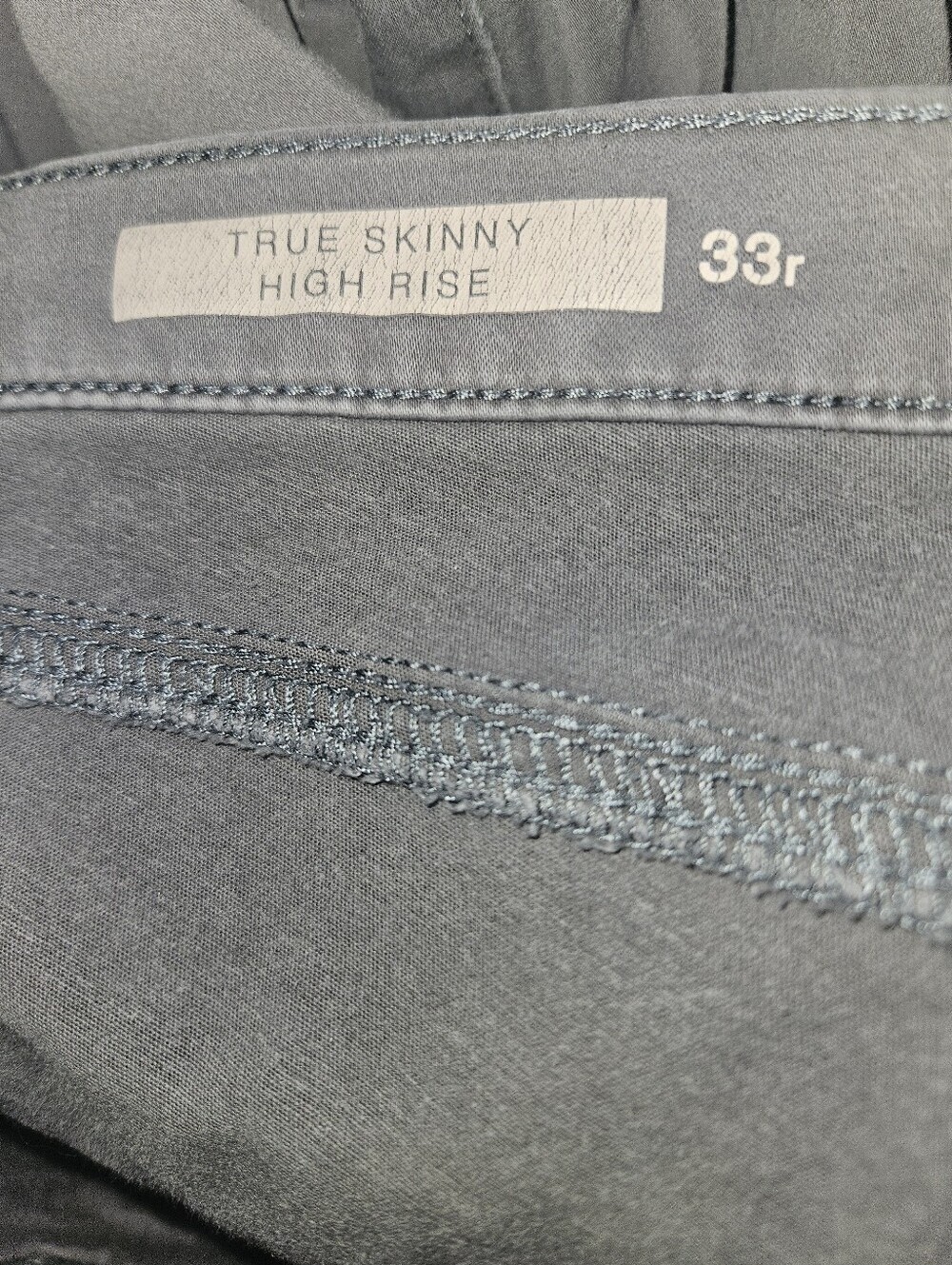 Gap Womans True Skinny High Rise Gray Pants Size 33R - Picture 12 of 12